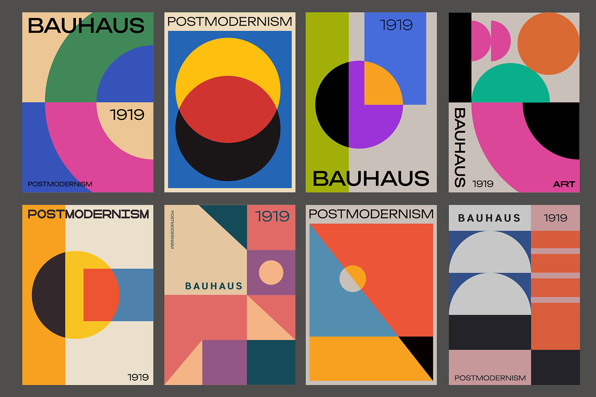 POSTMODERN - 32 GEOMETRIC POSTERS, a Pattern Graphic by craftlove (Photo 2 of 7)