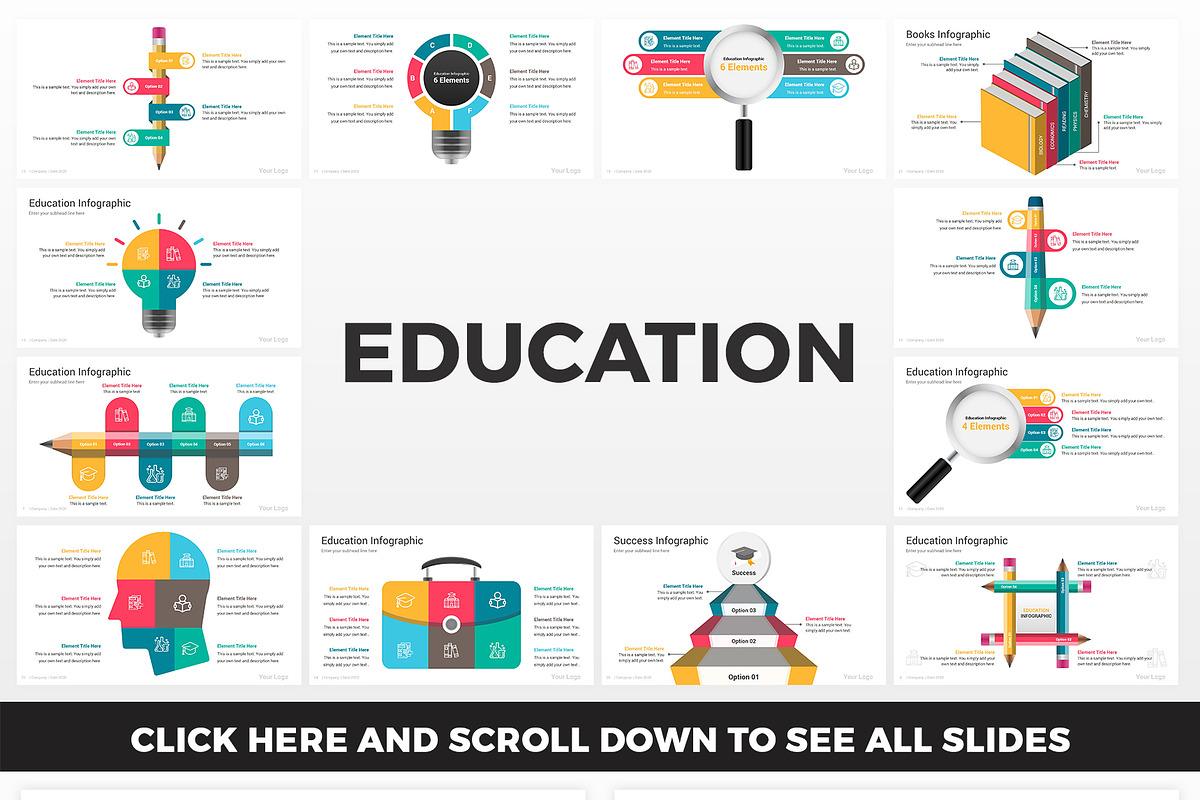2700 Infographics Templates, a Presentation Template by SlideOne (Photo 23 of 35)