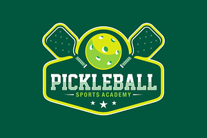 Pickleball Logo Template Design