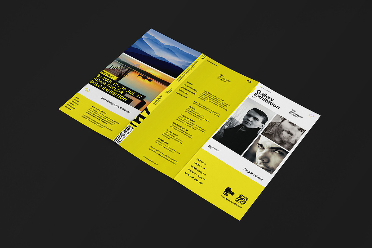 Photography Exhibition Tri-fold, a Brochure Template by BrandPacks (Photo 2 of 5)