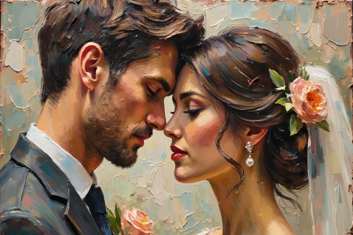 Bridal Wedding Bundle Oil Painting, an Illustration by PLUM&FIGS (Photo 9 of 25)