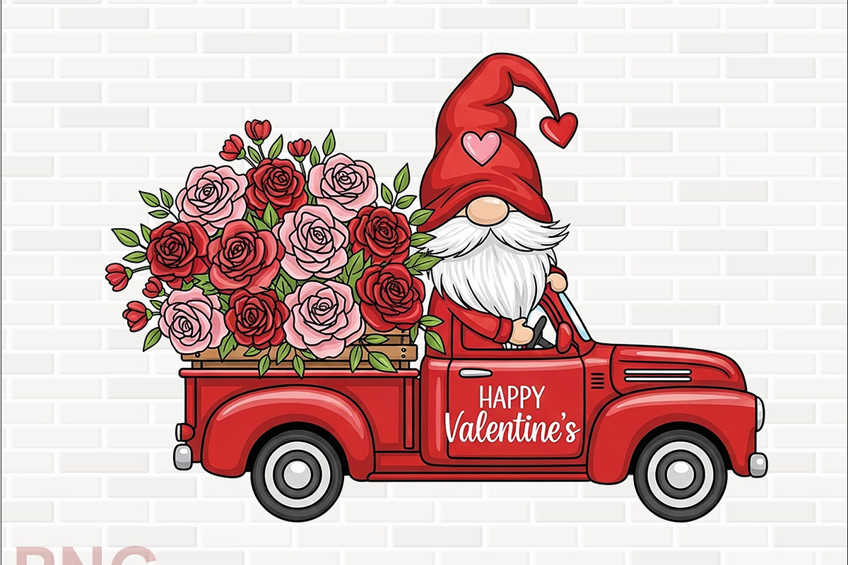 Valentine Gnome Clipart Designs, a Texture Graphic by crative8112 (Photo 6 of 9)