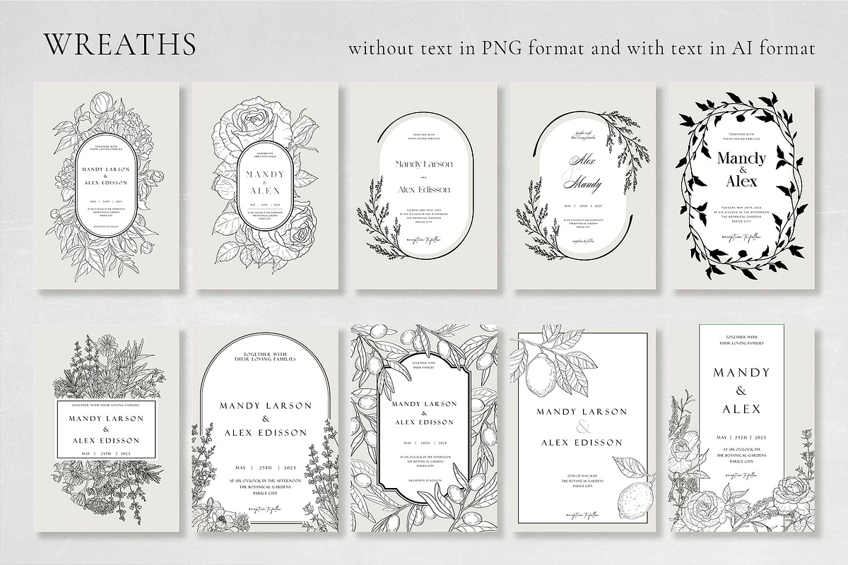 Wedding Invitations collection, an Invitation Template by Garden in frame (Photo 8 of 8)