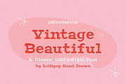 Vintage Beautiful Font, a Serif Font by Lollipop Hand Drawn (Thumbnail 1 of 7)