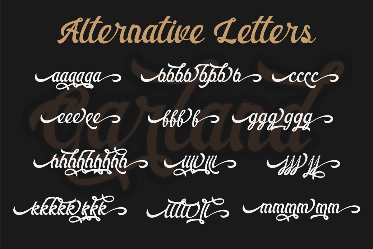 Garland, a Script Font by PutraCetol Studio (Photo 9 of 11)