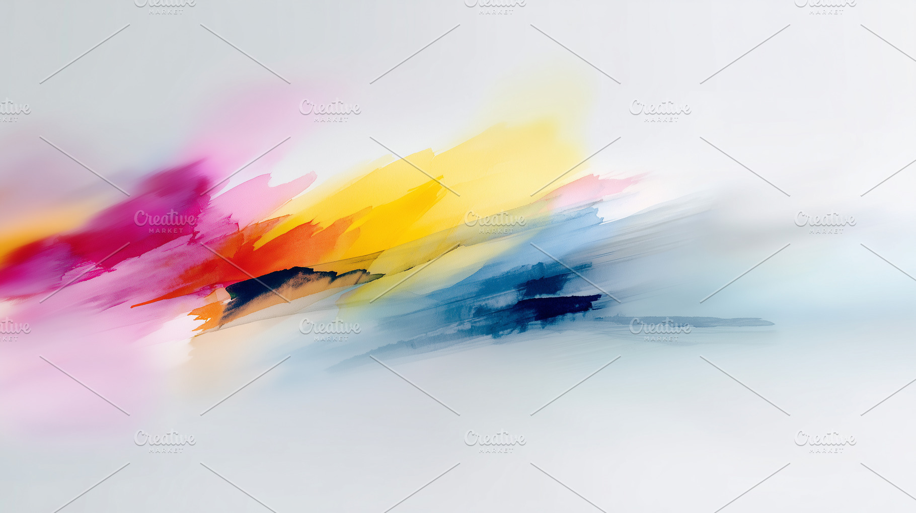 Colorful abstract watercolor paint, an Arts & Entertainment Photo by MistyDay
