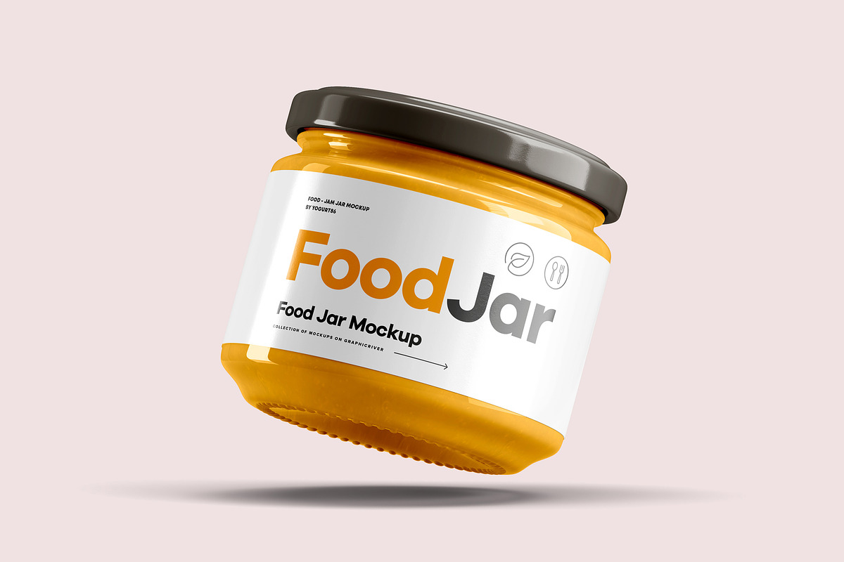Food Jar Mock-up 2, a Cups & Container Mockup by Yogurt86 (Photo 6 of 10)