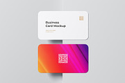 Vertical Business Card Mockup, an Advertising Mockup by AlienValley (Thumbnail 6 of 7)