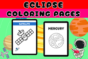 Solar Eclipse Coloring Pages, a Templates & Theme by Premium Digital Templates (Thumbnail 2 of 3)