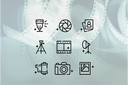 Photography line icons, an Outline Icon by Lyolya Profitrolya (Thumbnail 2 of 2)