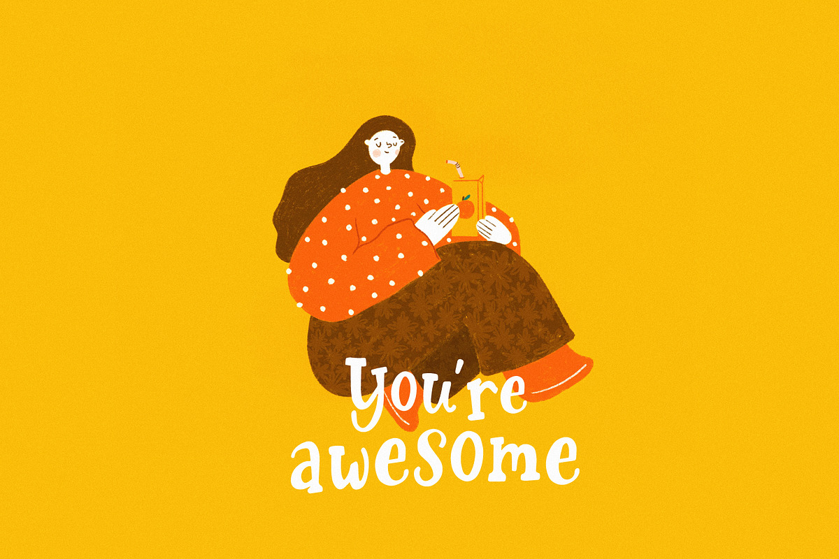 Orange Juice | Playful font, a Font by JuliaVolkova (Photo 4 of 7)
