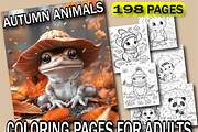 Autumn Animals Coloring Pages, an Illustration by Design Home (Thumbnail 1 of 7)