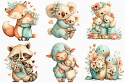 Whimsical Mother's Day Animals PNG, an Illustration by Craft Nest (Thumbnail 4 of 12)
