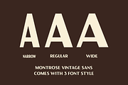 Montrose - Vintage Sans, a Sans Serif Font by Viswell (Thumbnail 2 of 10)