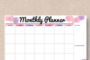Pink Planner: Letter Size, a Stationery Template by Stick with Sam (Thumbnail 2 of 3)
