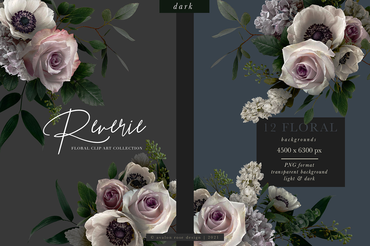 Reverie Floral Clip Art Collection, an Object Graphic by Eclectic Anthology (Photo 9 of 21)