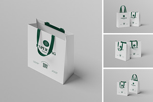 Paper Bag Mockup, a Packaging Mockup by Pikachudesign