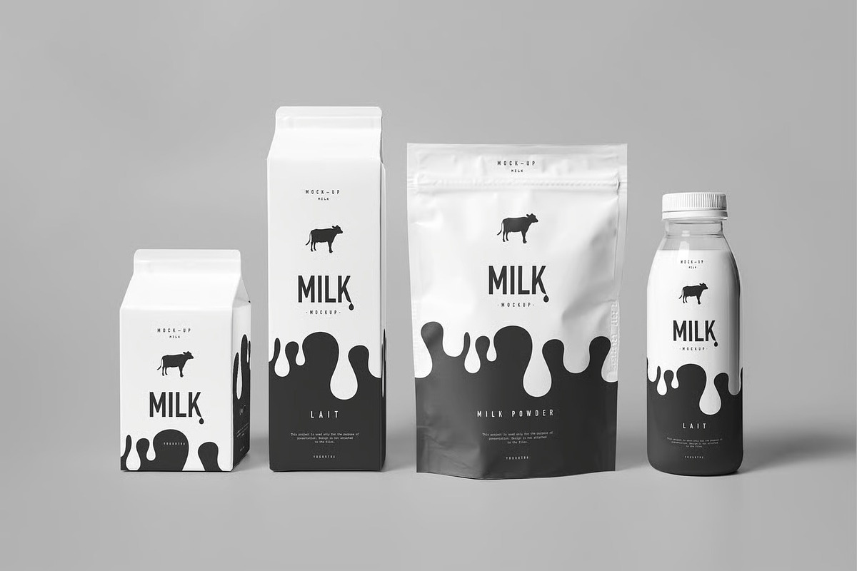 Milk Mock-up, a Packaging Mockup by zippypixelstudio (Photo 6 of 10)