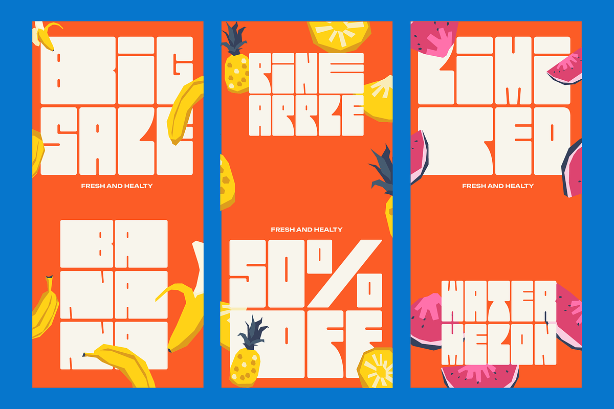 Mega Buns | Ultra Chunky Sans, a Sans Serif Font by Denustudios (Photo 6 of 13)