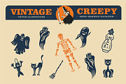 Creepy Stories: Halloween Graphics, a Seasonal Illustration by Retro Machine (Thumbnail 4 of 14)