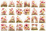 Whimsical Meadow Scenes Clipart, an Illustration by Craft Nest (Thumbnail 9 of 12)