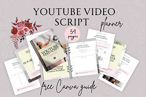 YOUTUBE VIDEO SCRIPT PLANNER, a Marketing Template by Daring Digies