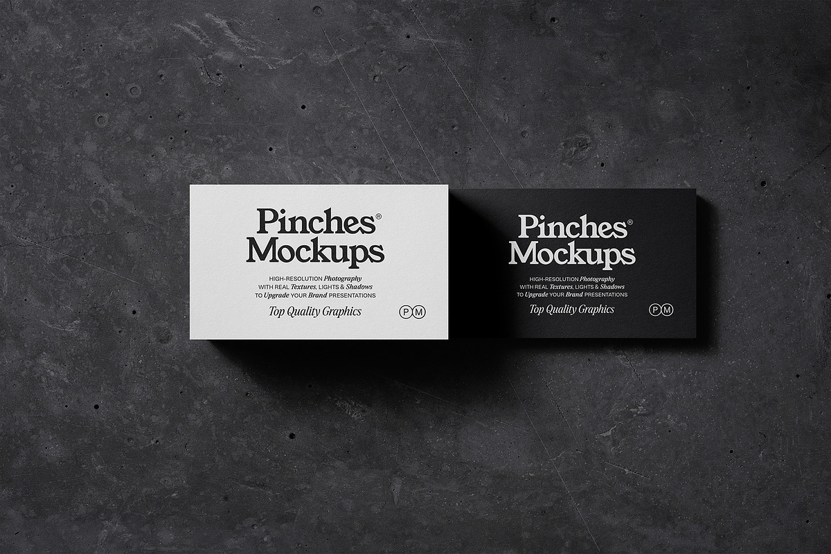 PM_BC/Ø6 - Business Cards Mockup, a Print Template by PinchesMockups© (Photo 1 of 6)