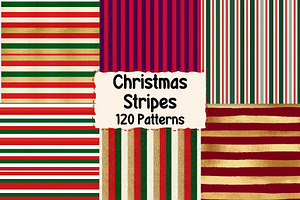 120 Christmas Stripes