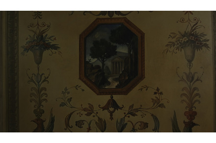 Close-up of old painting with, a Person Photo by Media Whale Stock