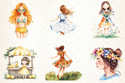Summer Girl Sublimation Clipart, an Illustration by DreamCafeArt (Thumbnail 3 of 3)