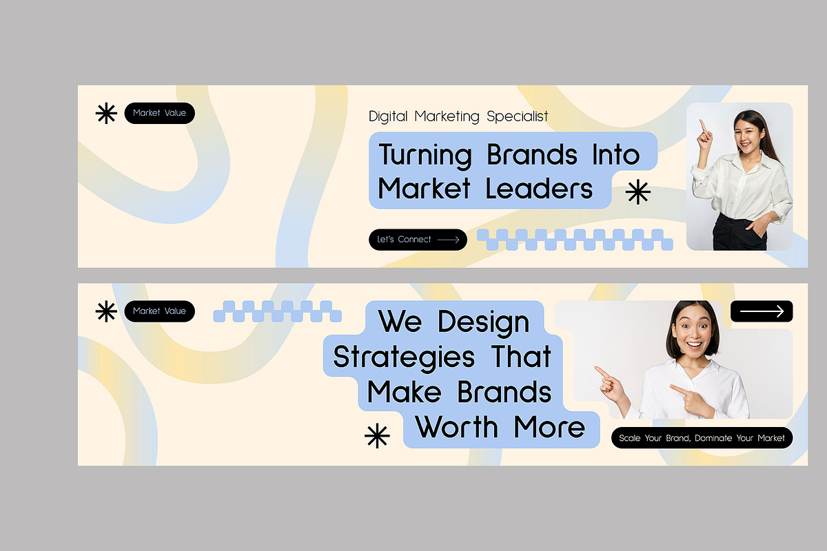 Modern Gradient Linkedin Banner, a Social Media Template by Neermana (Photo 2 of 4)