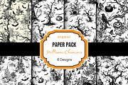 Halloween Chinoiserie Pattern, a Pattern Graphic by Paper & Pattern Studio (Thumbnail 1 of 9)