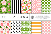 Floral Rose Patterns, a Pattern Graphic by Clover & Lilly (Thumbnail 2 of 4)