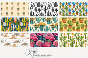 70 cactus seamless pattern, a Pattern Graphic by Poppy Lane Studio (Thumbnail 5 of 10)
