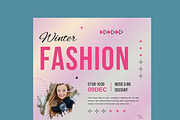 Winter Fashion Flyer Layout, a Flyer Template by MightyDesign (Thumbnail 4 of 8)