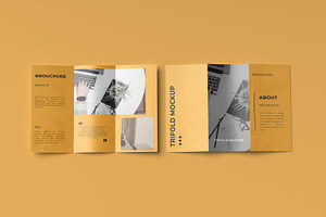 A4 TRIFOLD/BROCHURE MOCKUP