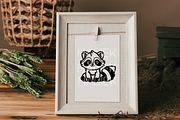 Raccoons SVG Illustrations, an Animal Illustration by HalieKStudio (Thumbnail 9 of 9)