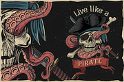 Pirates rum vintage typeface, a Symbol Font by Fractal fonts & graphics (Thumbnail 4 of 5)