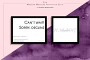 Eva Modern Wedding Stationery, an Invitation Template by Uno Bello Design Studio (Thumbnail 3 of 5)