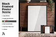 Black Framed Poster DIN A PSD Mockup, a Household Mockup by Julian Adams (Thumbnail 3 of 3)