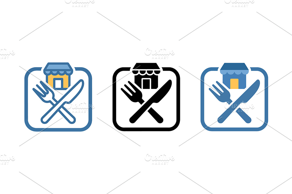 Restaurant Icon Vector Design, a Solid Icon by Artonix (Photo 2 of 2)