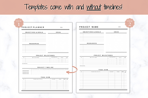 Editable Project Planner BUNDLE!