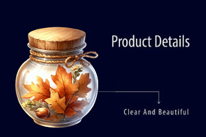 Watercolor Autumn Jar PNG Clipart