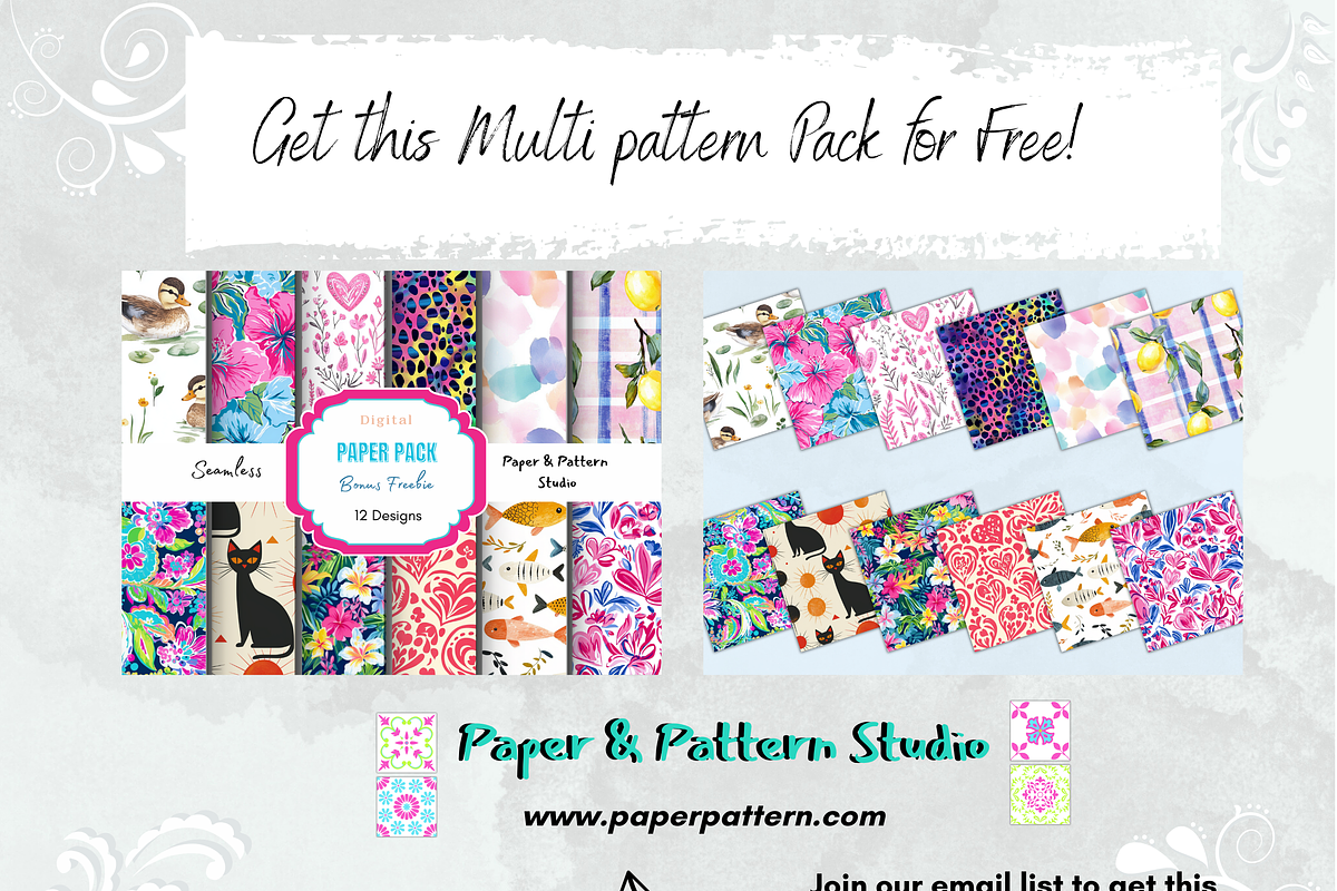 Veggie Garden with Stripes Pattern, a Pattern Graphic by Paper & Pattern Studio (Photo 9 of 9)