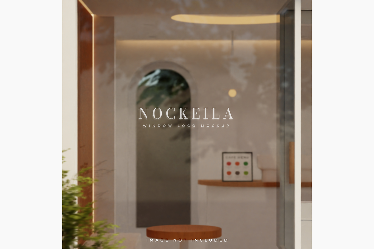 Window glass storefront logo mockup, a Product Mockup by Mockthethics. (Photo 7 of 10)