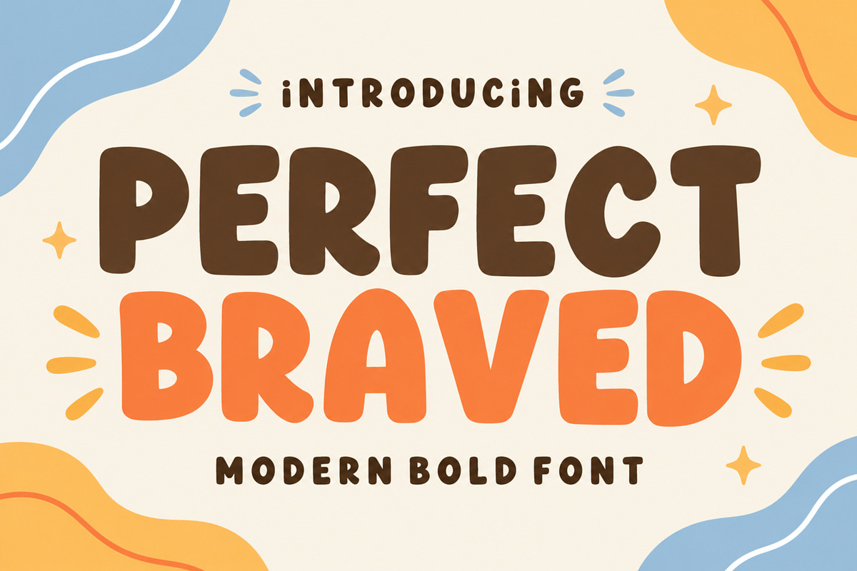 Perfect Braved - Modern Font, a Sans Serif Font by Limited.studio (Photo 1 of 6)