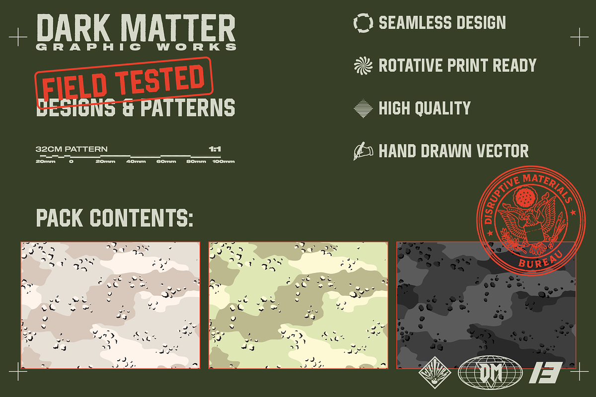 Desert Storm Camo Seamless Pattern, a Pattern Graphic by darkmatter_graphicworks (Photo 2 of 3)