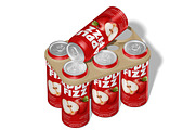 Soda Can Six Pack Mockup, a Packaging Mockup by Permadi Creative (Thumbnail 4 of 5)