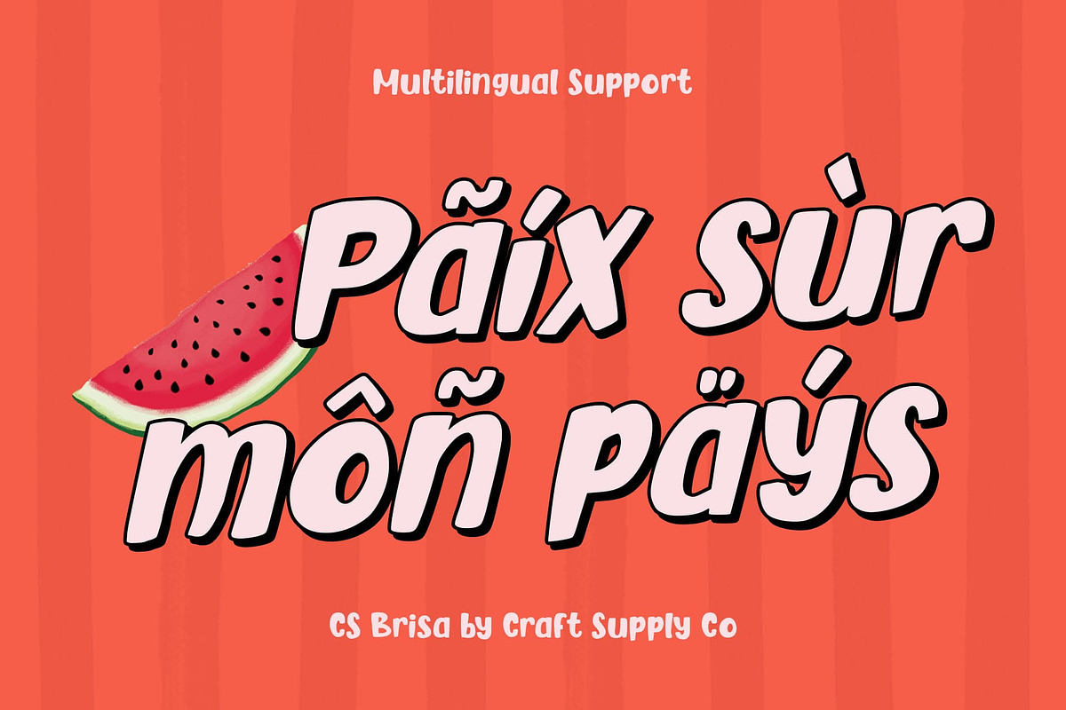 CS Carys – Playful Display Font, a Sans Serif Font by Craft Supply Co. (Photo 3 of 8)