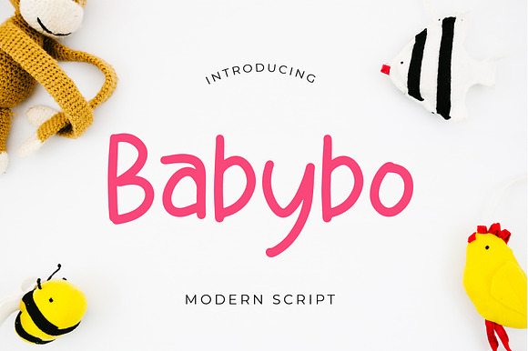 Babybo Cute Display Font preview 8